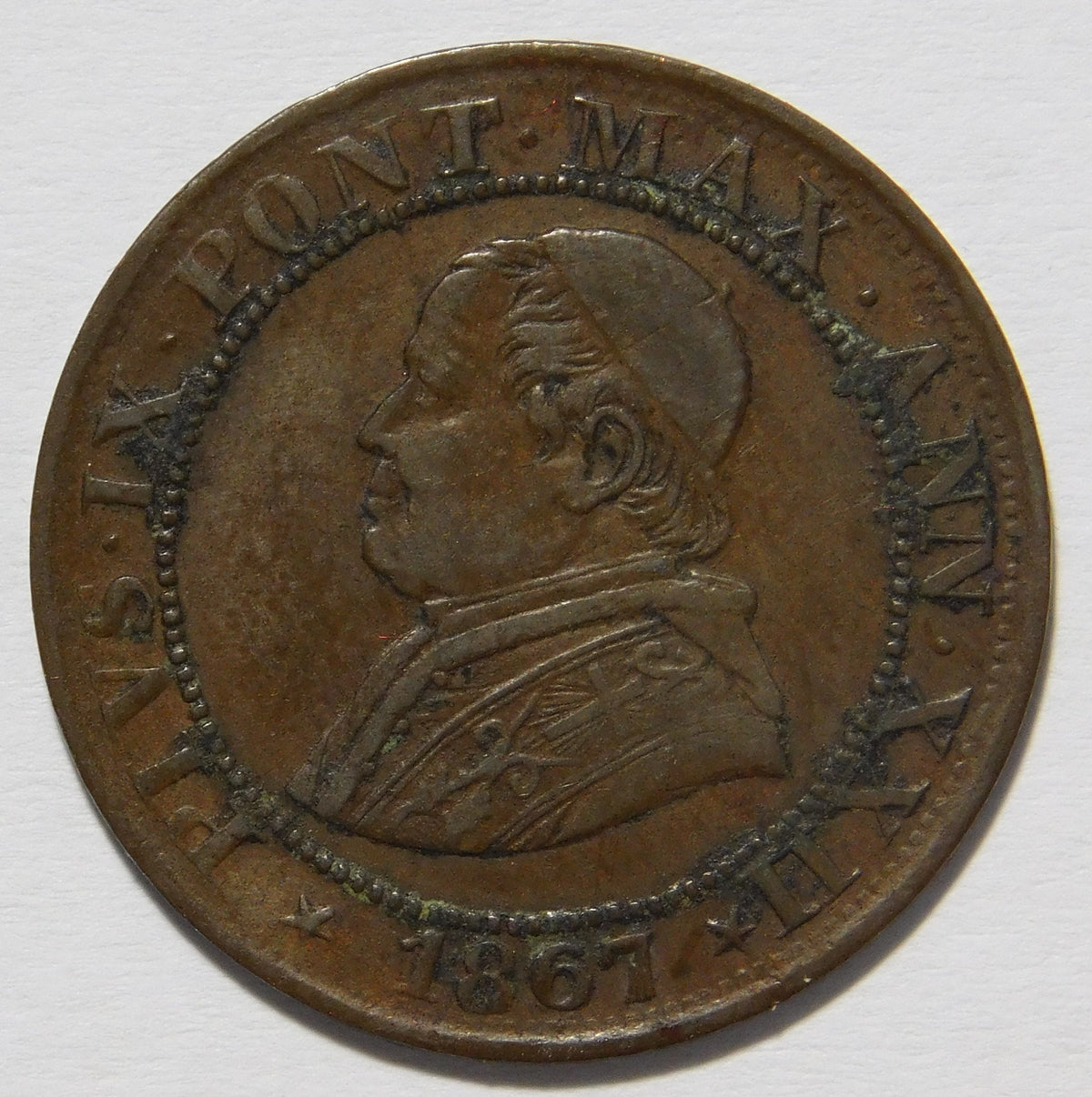 1/2 soldo 1867 Roma