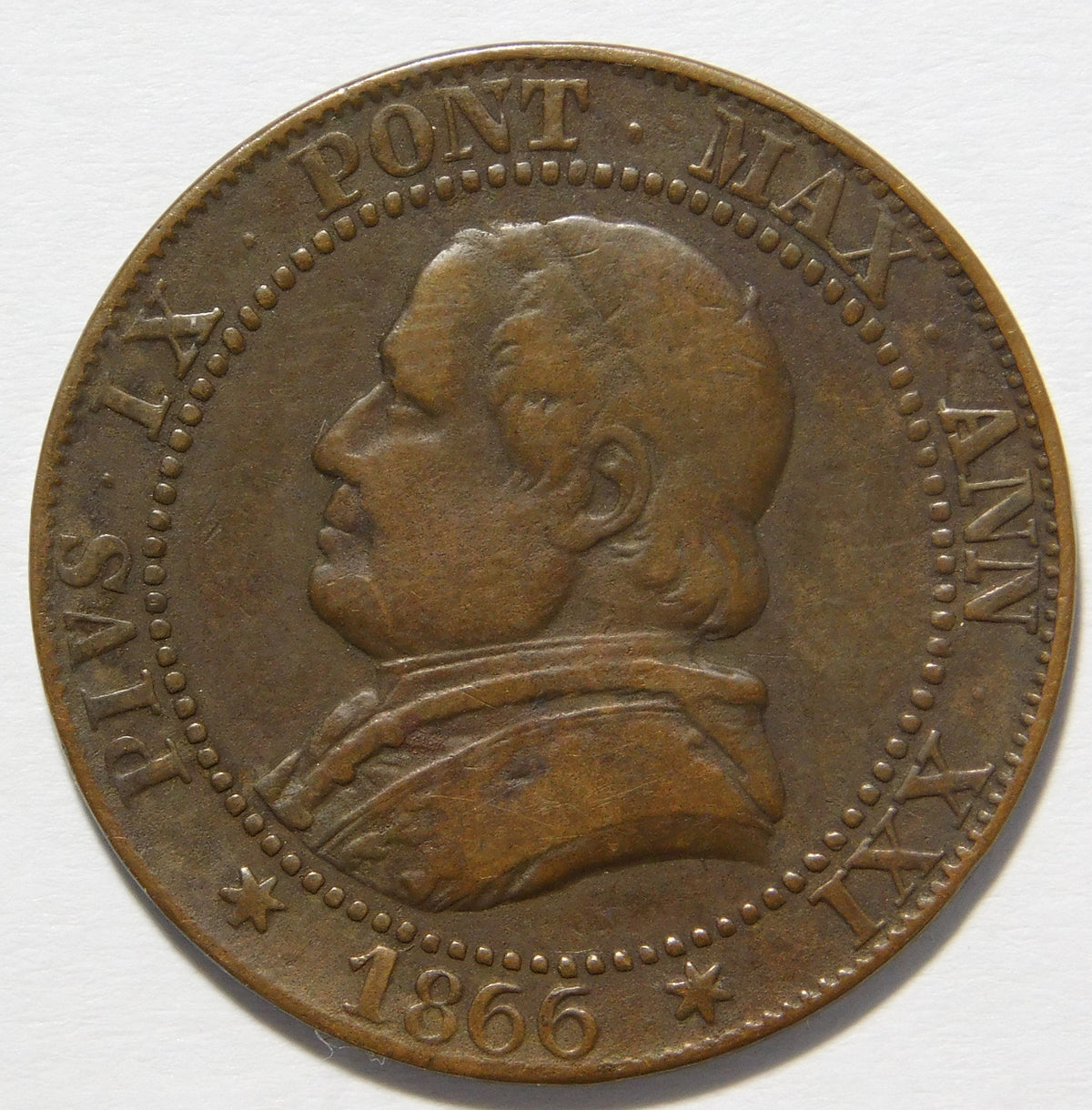 1 soldo 1866 Roma