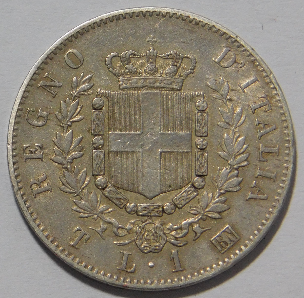 1 lira 1863 Torino