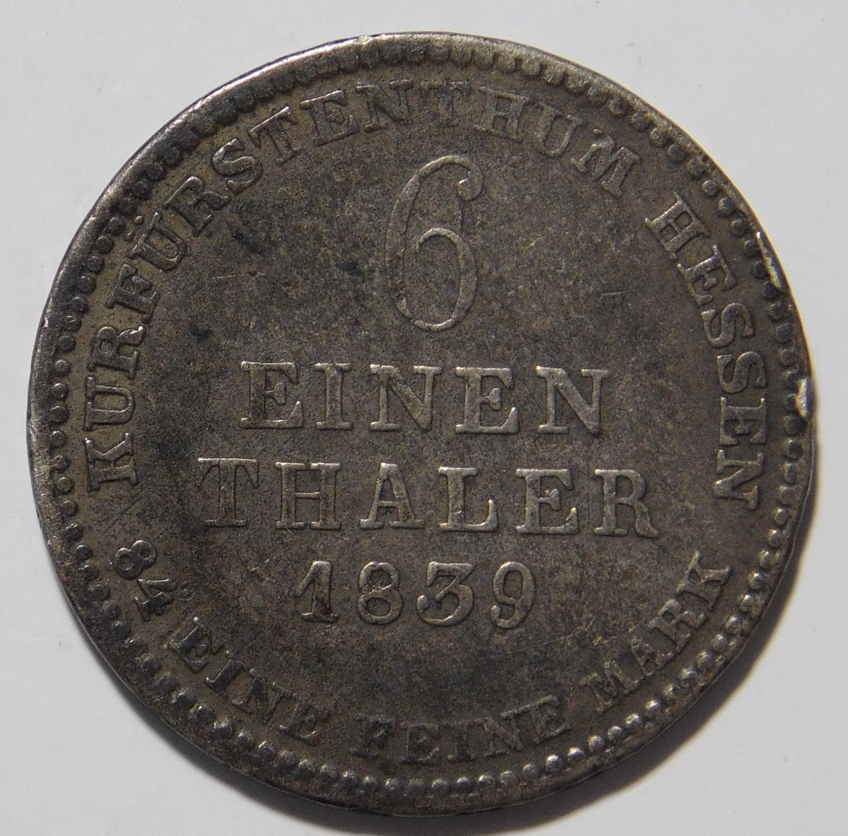 1/6 thaler 1839