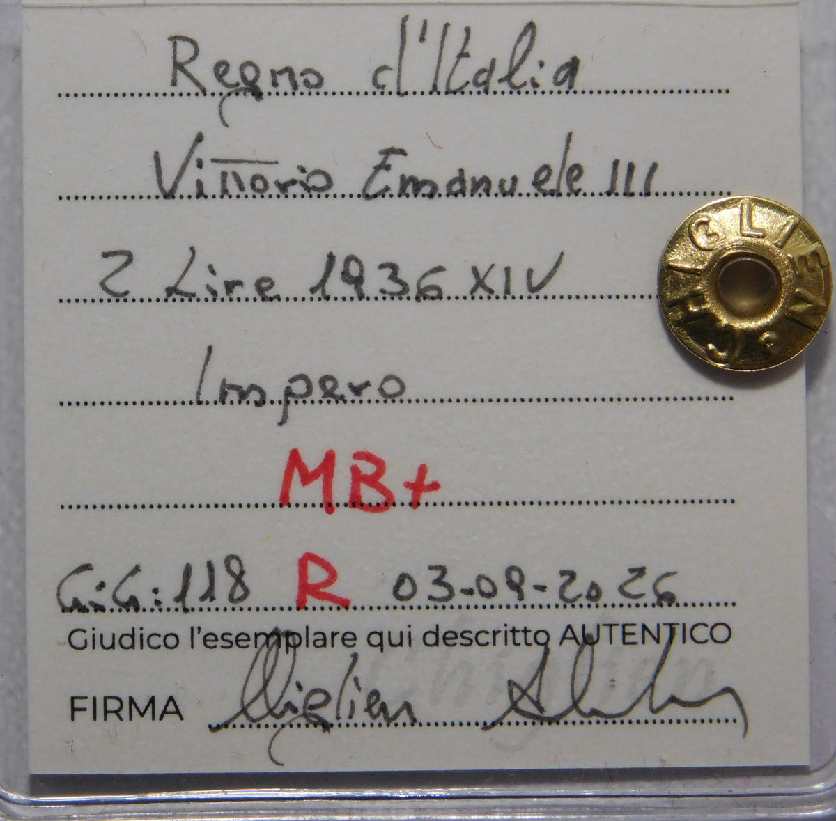 2 lire 1936