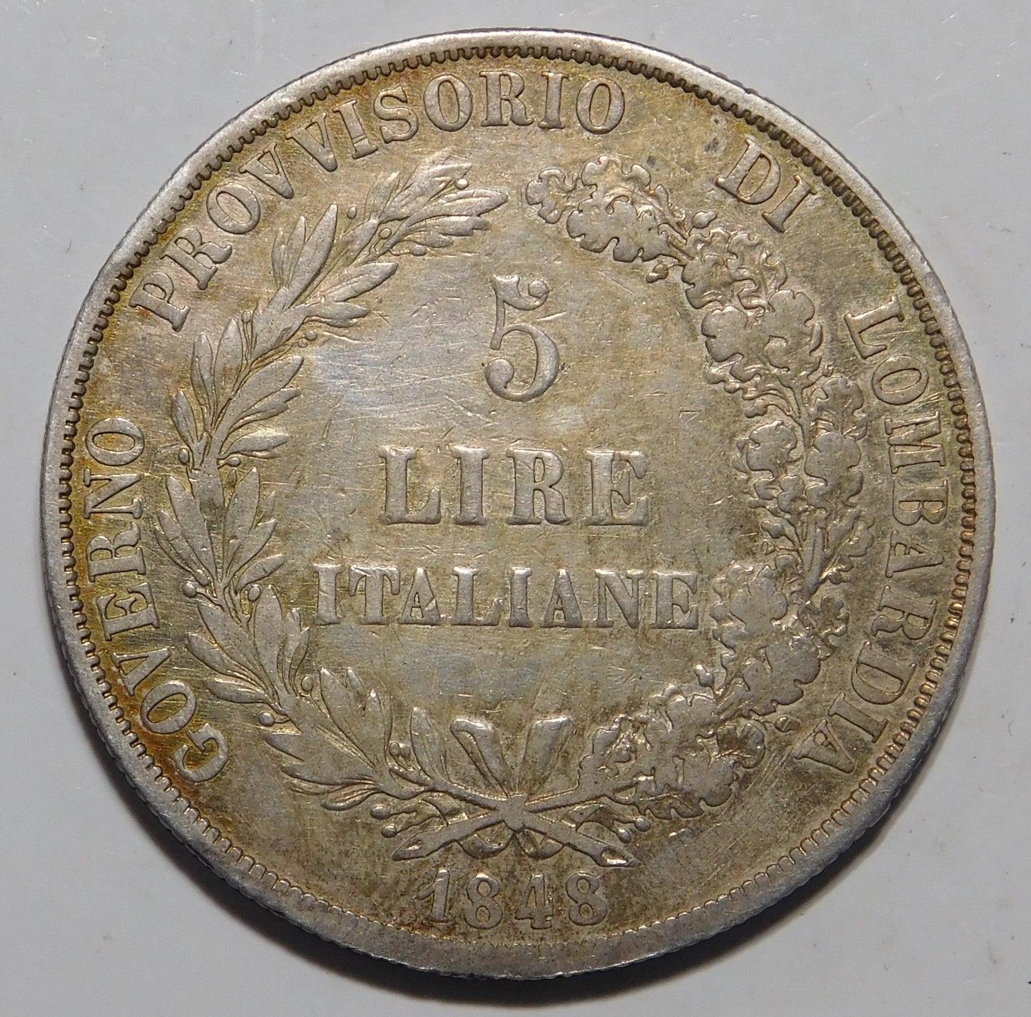 5 lire 1848