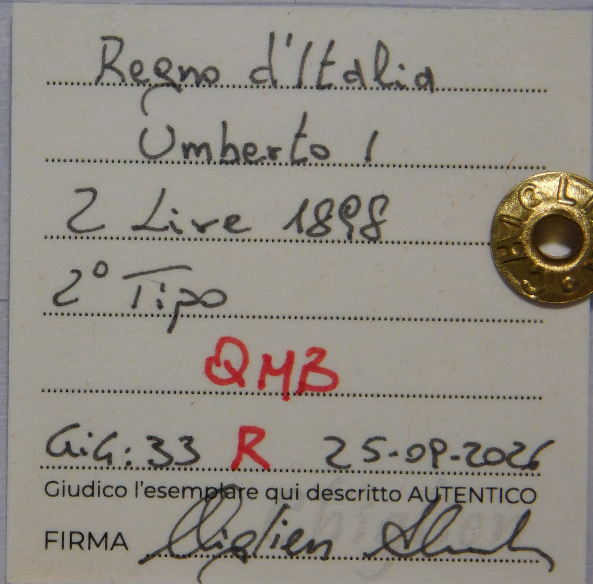2 lire 1898