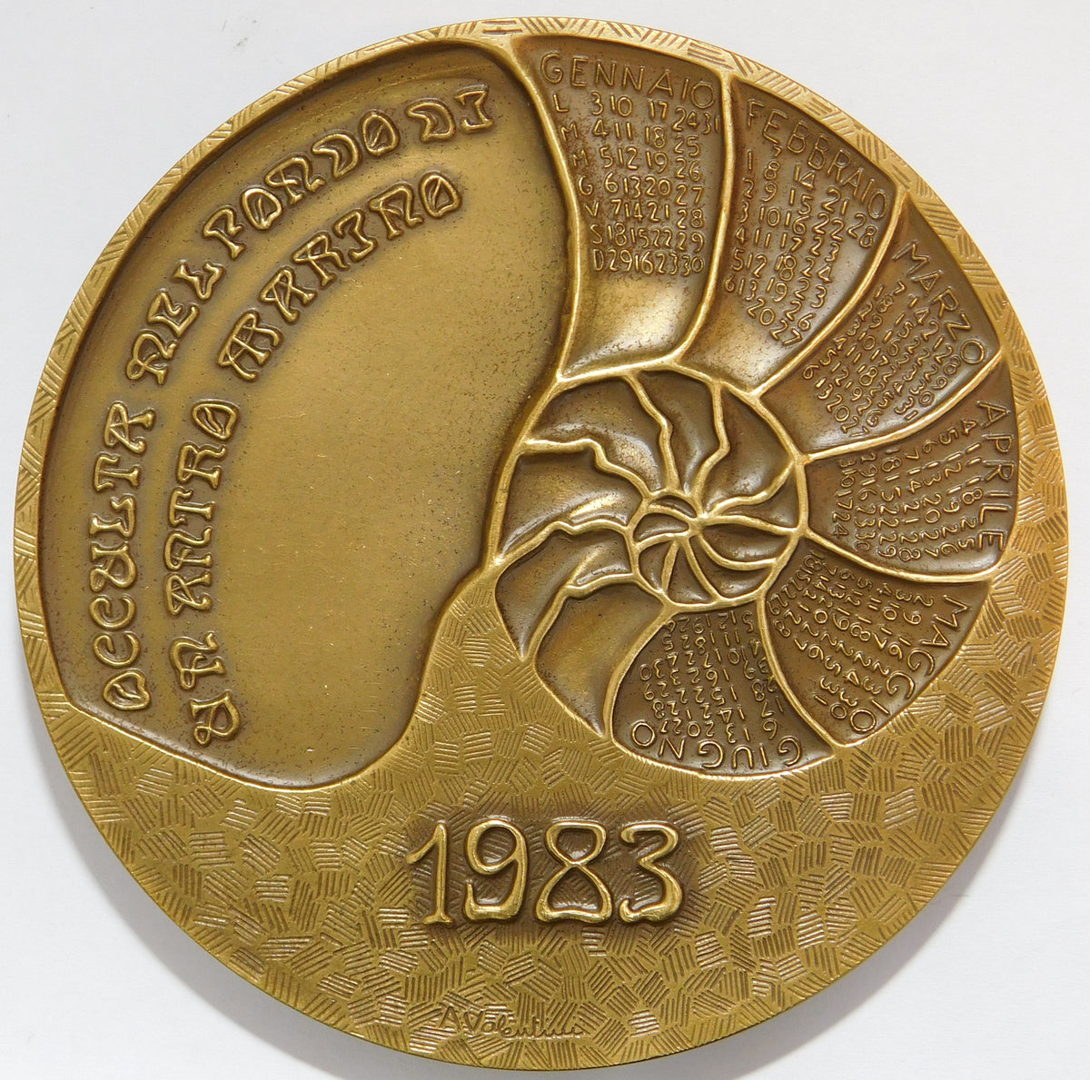 medaglia calendario 1983