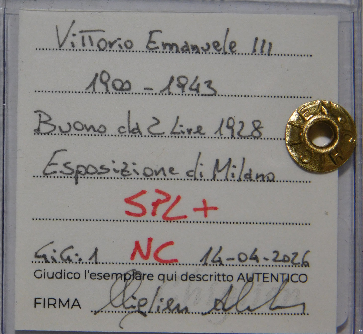 Buono da 2 lire 1928 Fiera di Milano