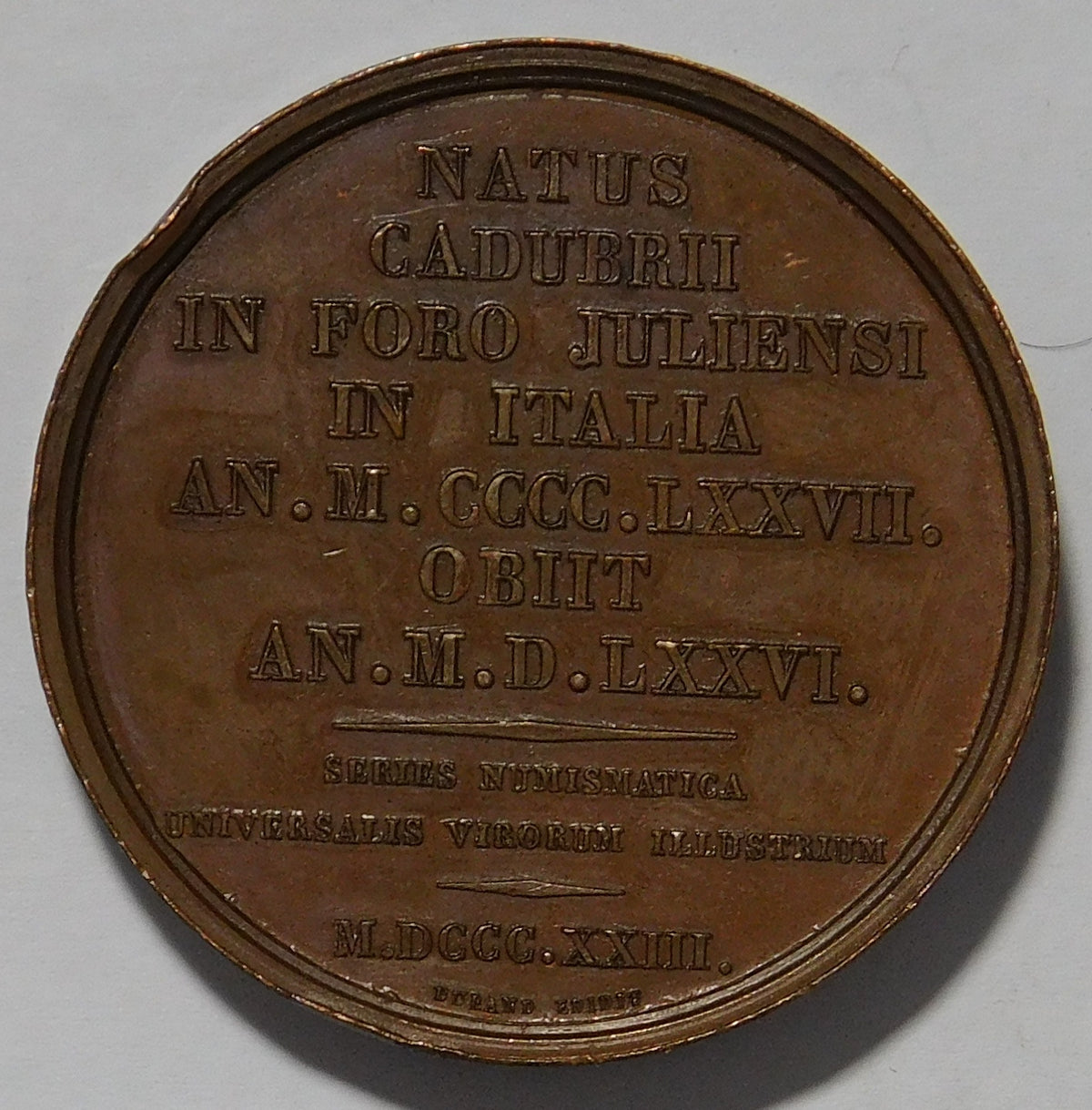 Titanus vicelli 1823 Medaglia