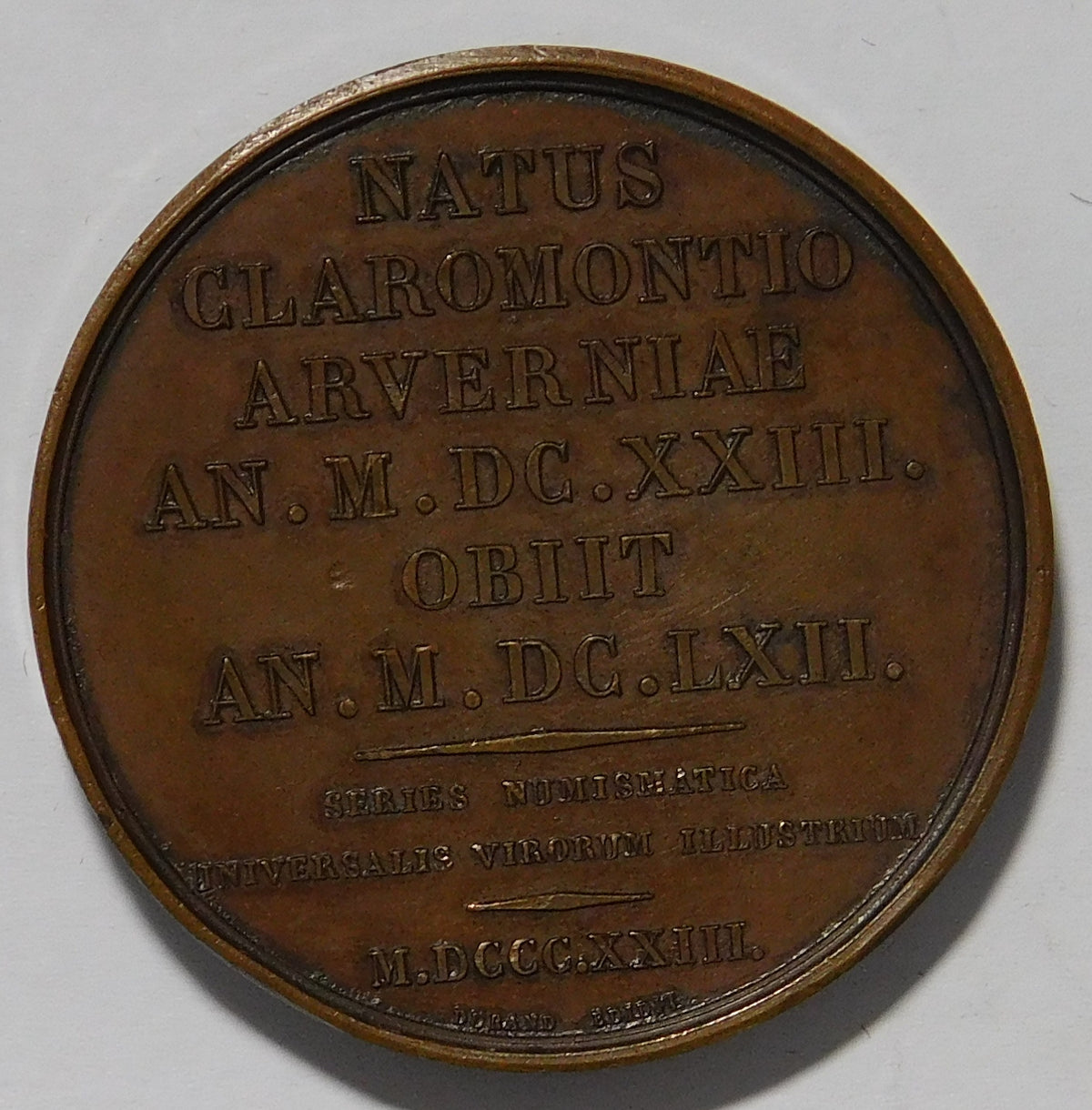 Blasius Pascal 1823 Medaglia