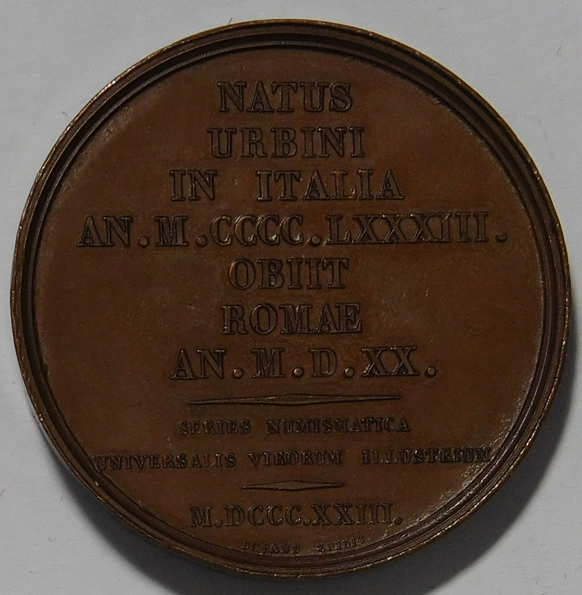 Rafhael Sanctius 1883 Medaglia