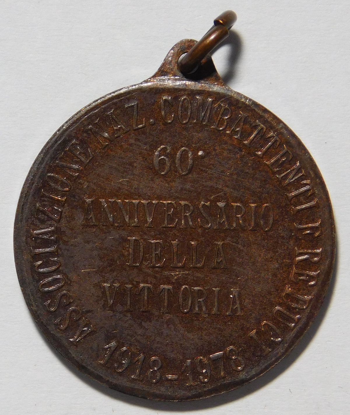 60° anniversario della vittoria 1978 medaglia