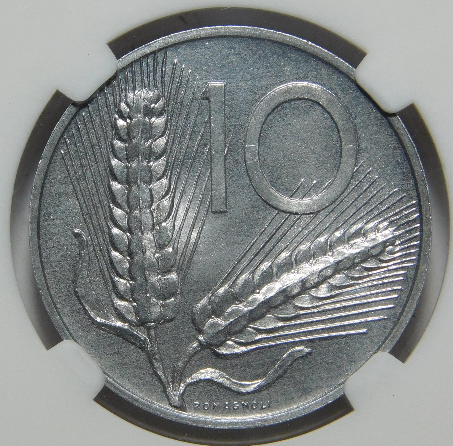 10 Lire 1953 R - in Slab Classical Coin Grading MS 66