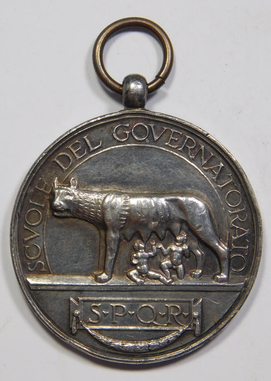 Regno d'Italia - Vittorio Emanuele III -  Medaglia - Scuole del Governatorato - Al Merito 1928