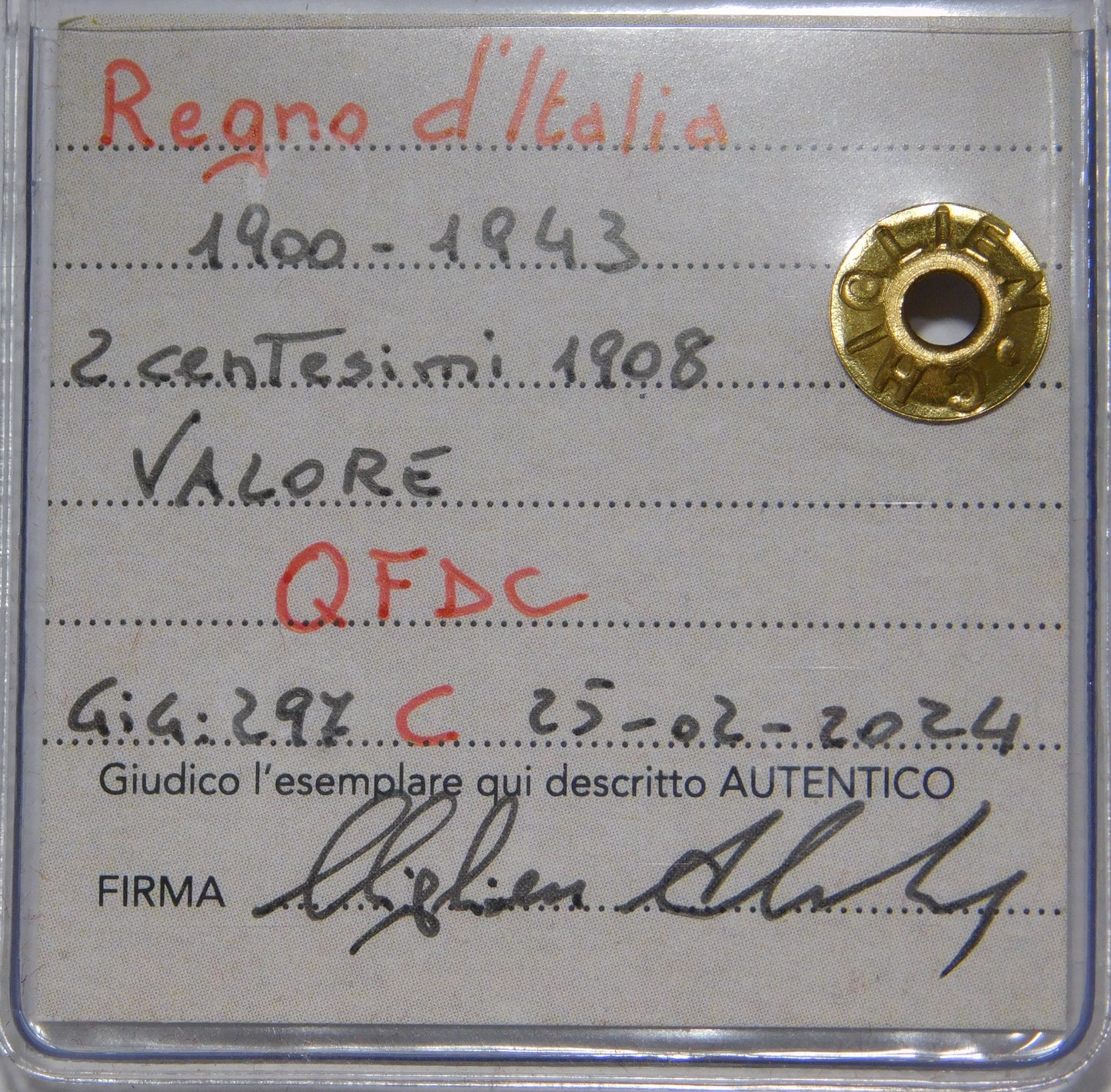 Vittorio Emanuele III 2 centesimi 1908