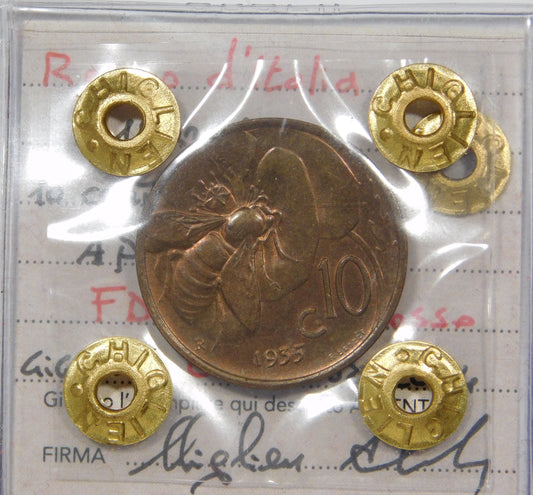 Vittorio Emanuele III 10 Centesimi 1935 Ape