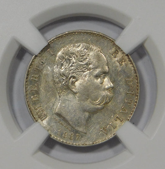 1 Lira 1887 Milano