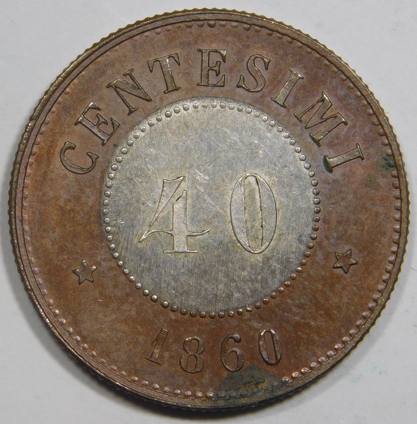 40 Centesimi 1860 Esperimento BR - AG