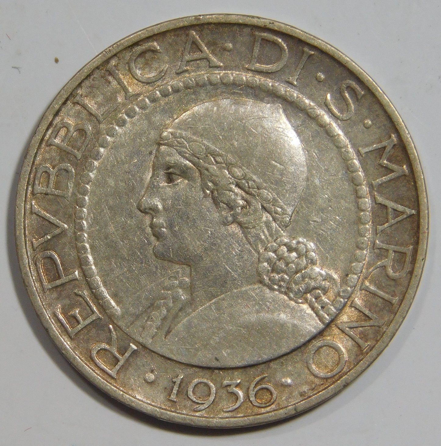 5 lire 1936