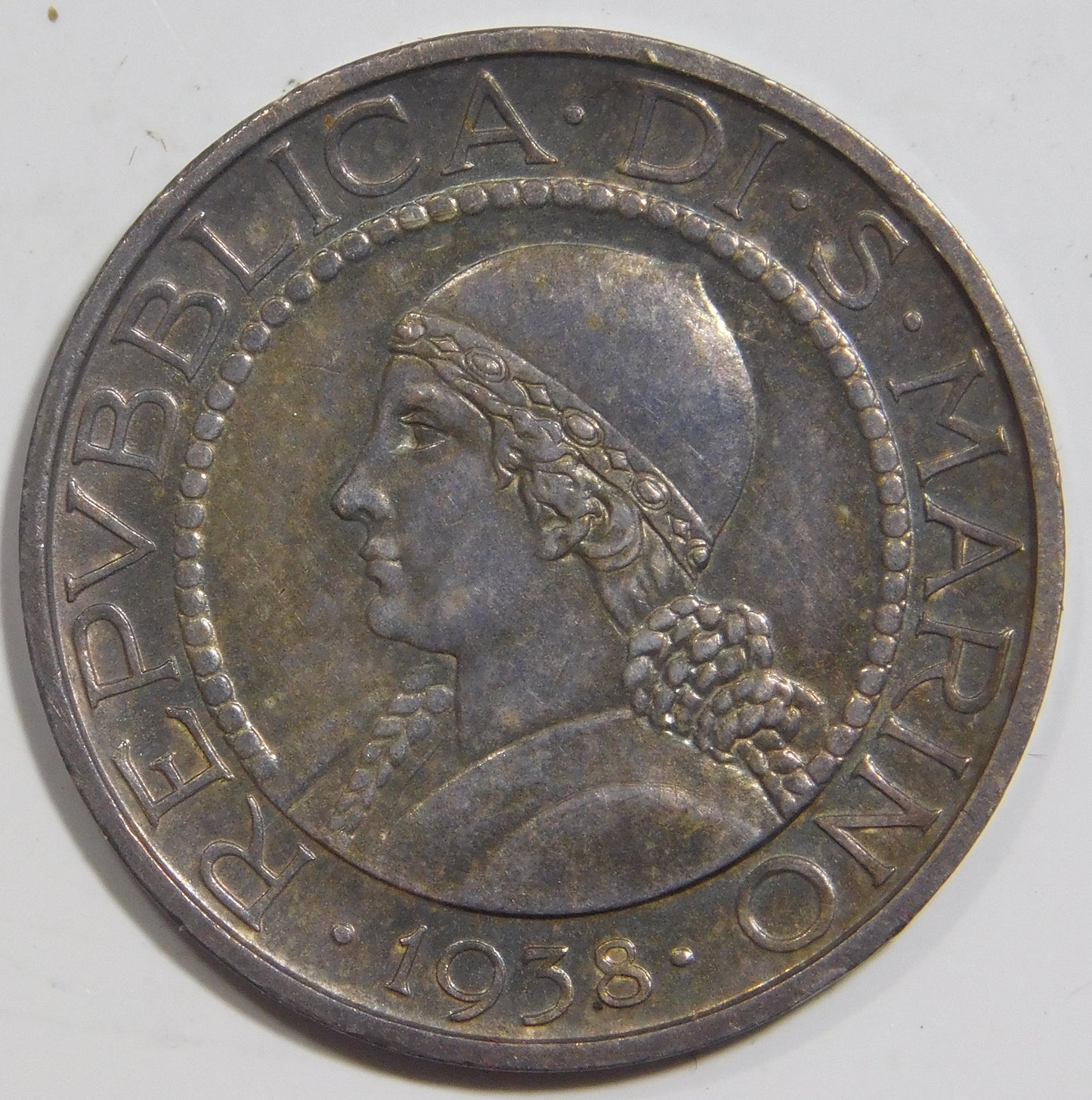 5 lire 1938
