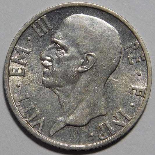 5 lire 1937 XV