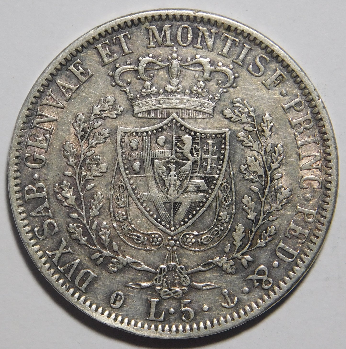 5 Lire 1827 Genova