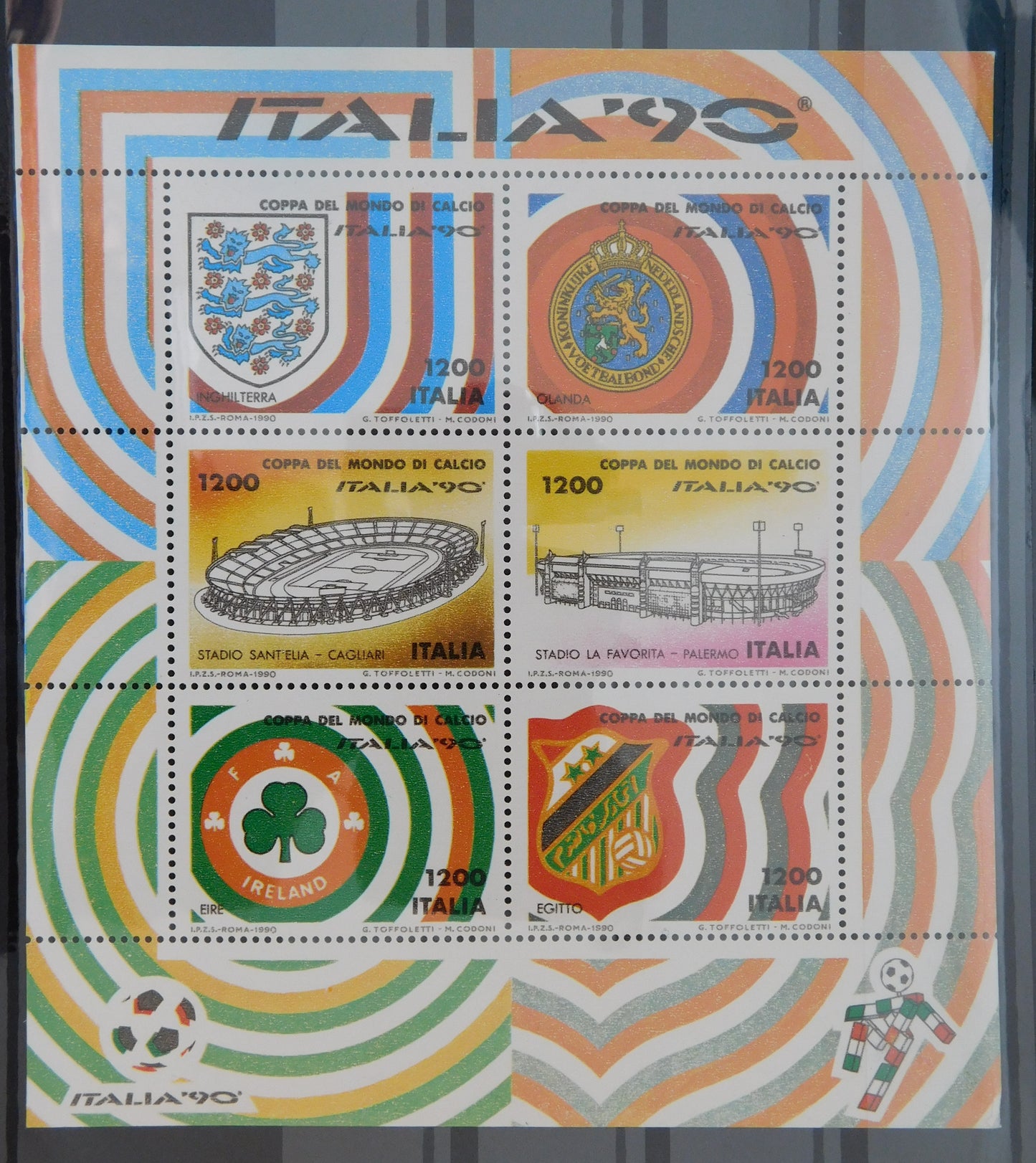 Italia 90 lotto di 6 mini fogli