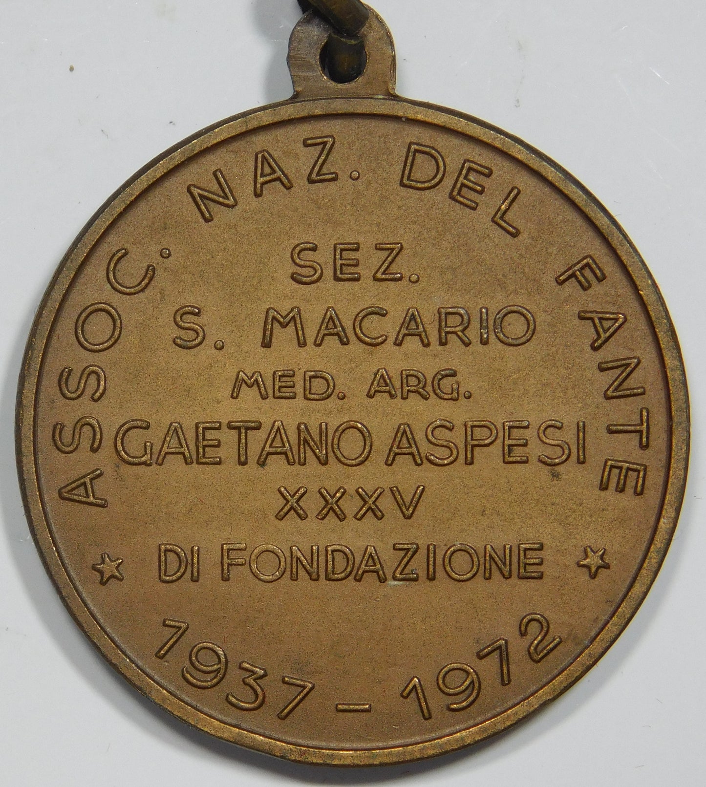 Medaglia Associazione nazionale Fante 1972