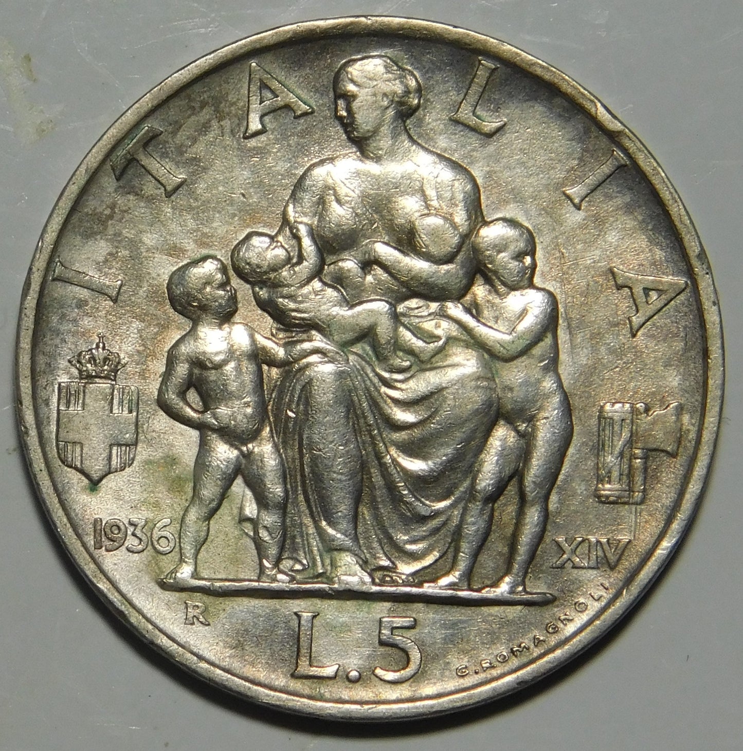 5 lire 1936