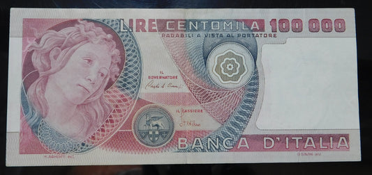 Centomila lire Botticelli