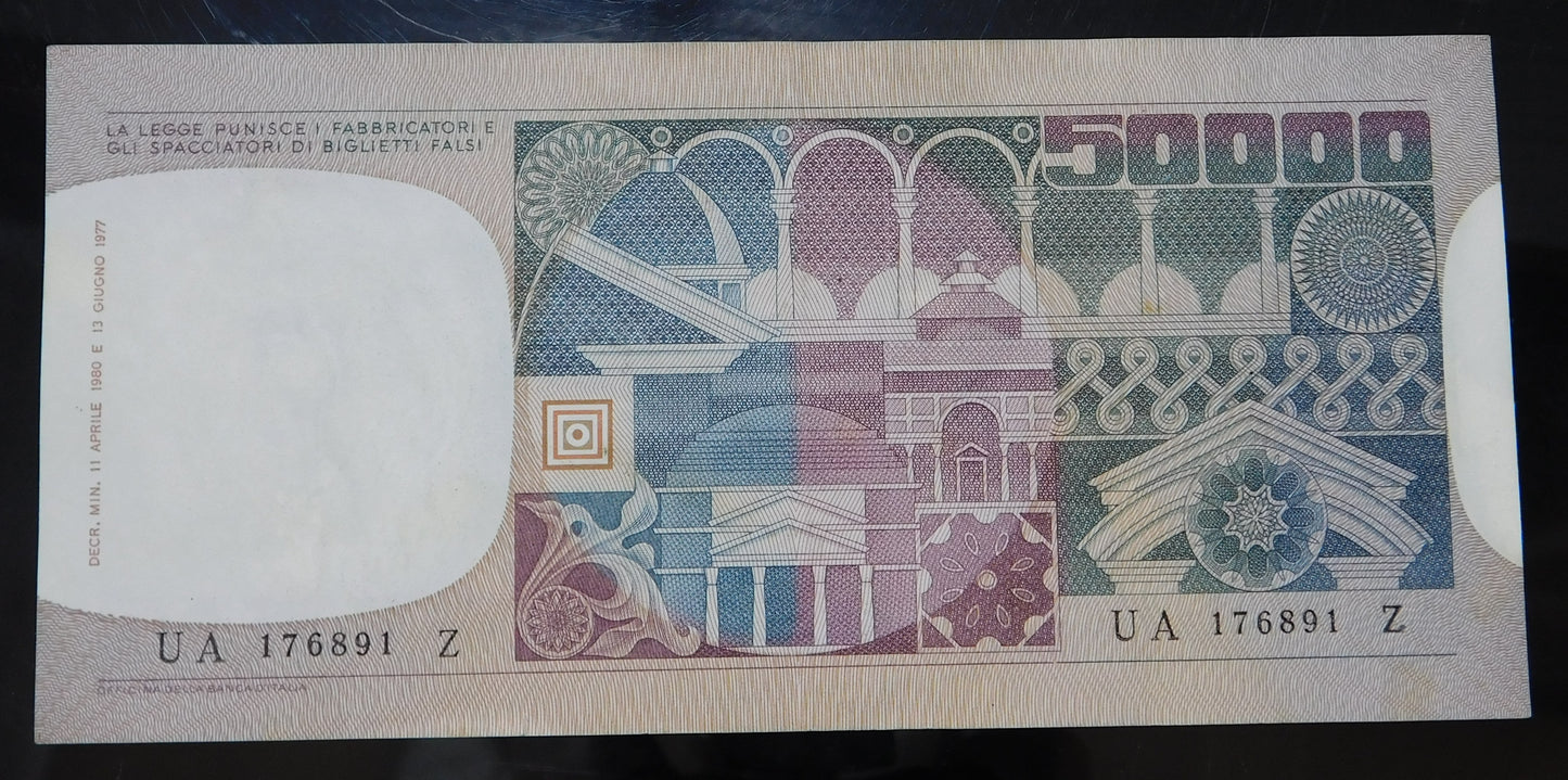 Cinquantamila lire Volto di Donna