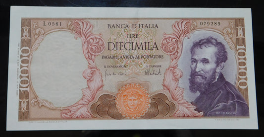 Diecimila lire Michelangelo Buonarroti