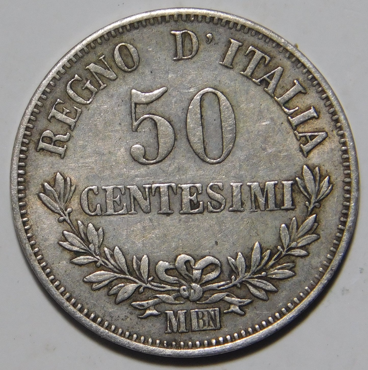 50 centesimi  1863 Milano