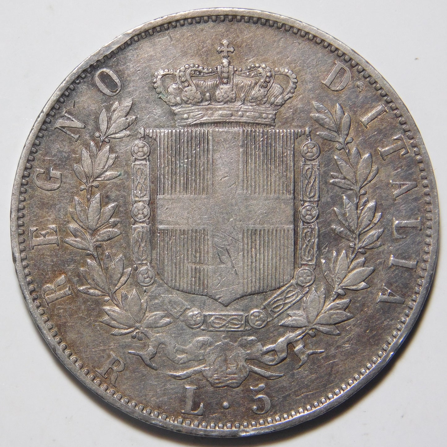 5 lire 1870 Roma