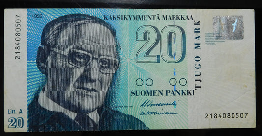 20 Markka 1992