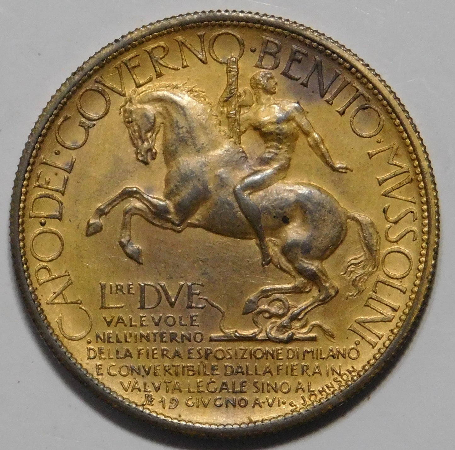 2 lire 1928