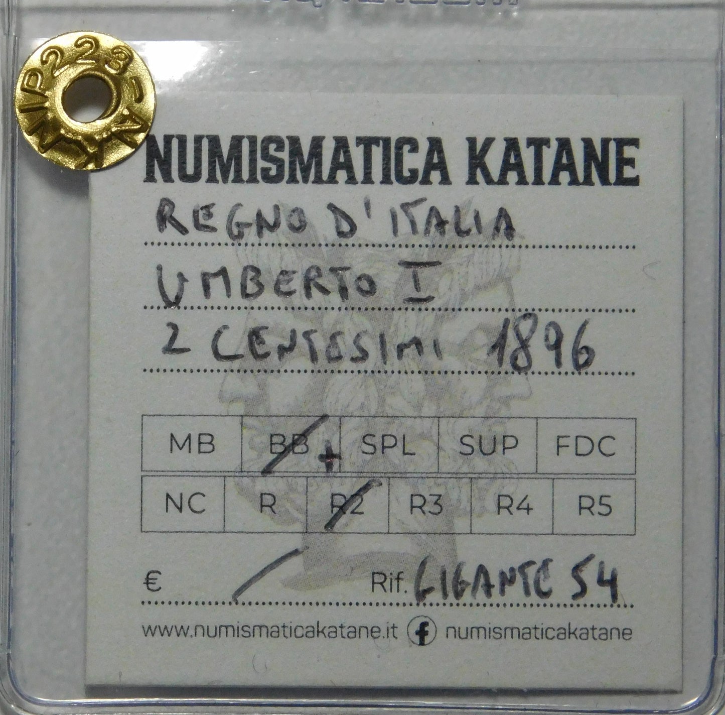 2 Centesimi 1896