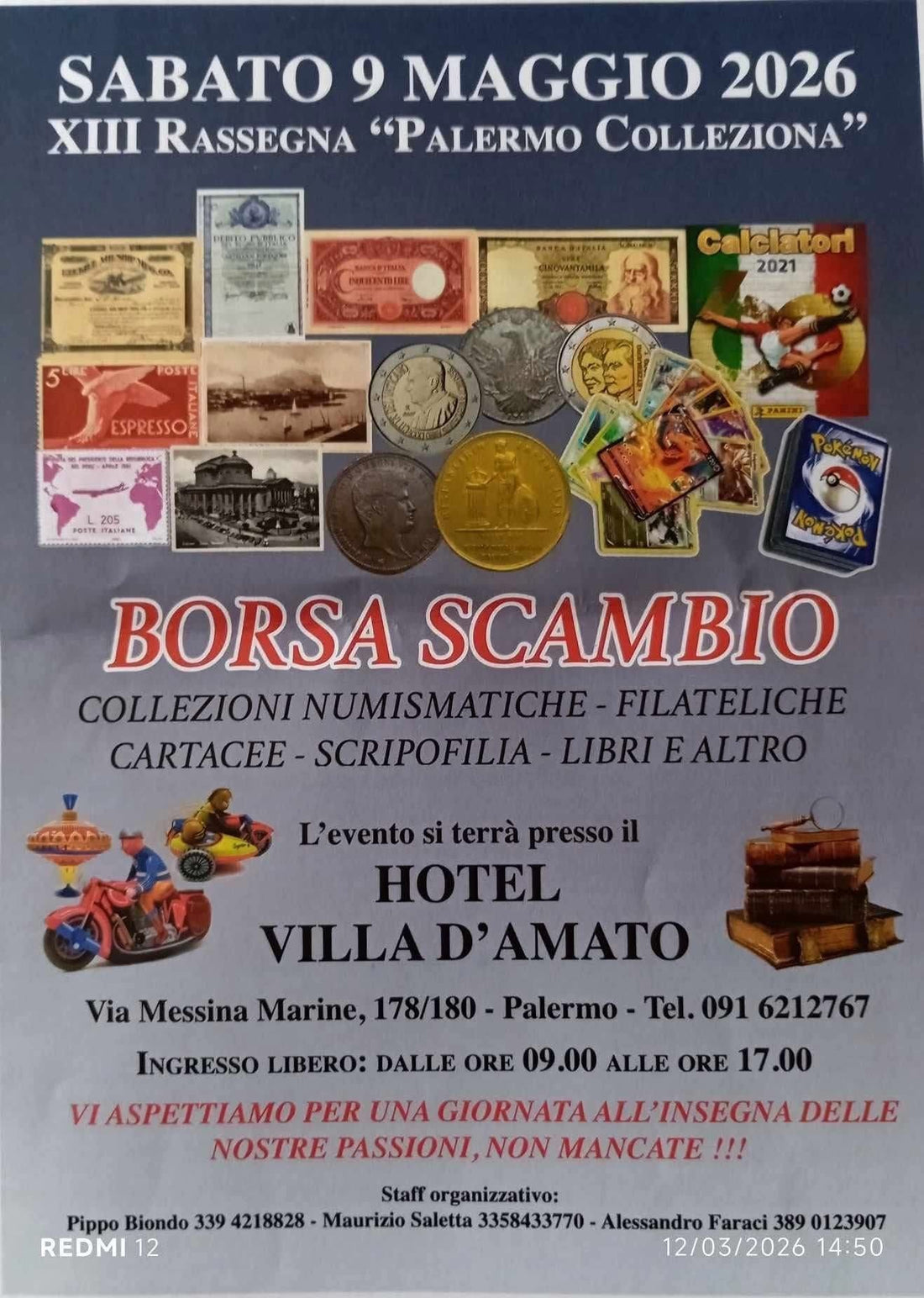 Sabato 9 maggio 2026 Palermo