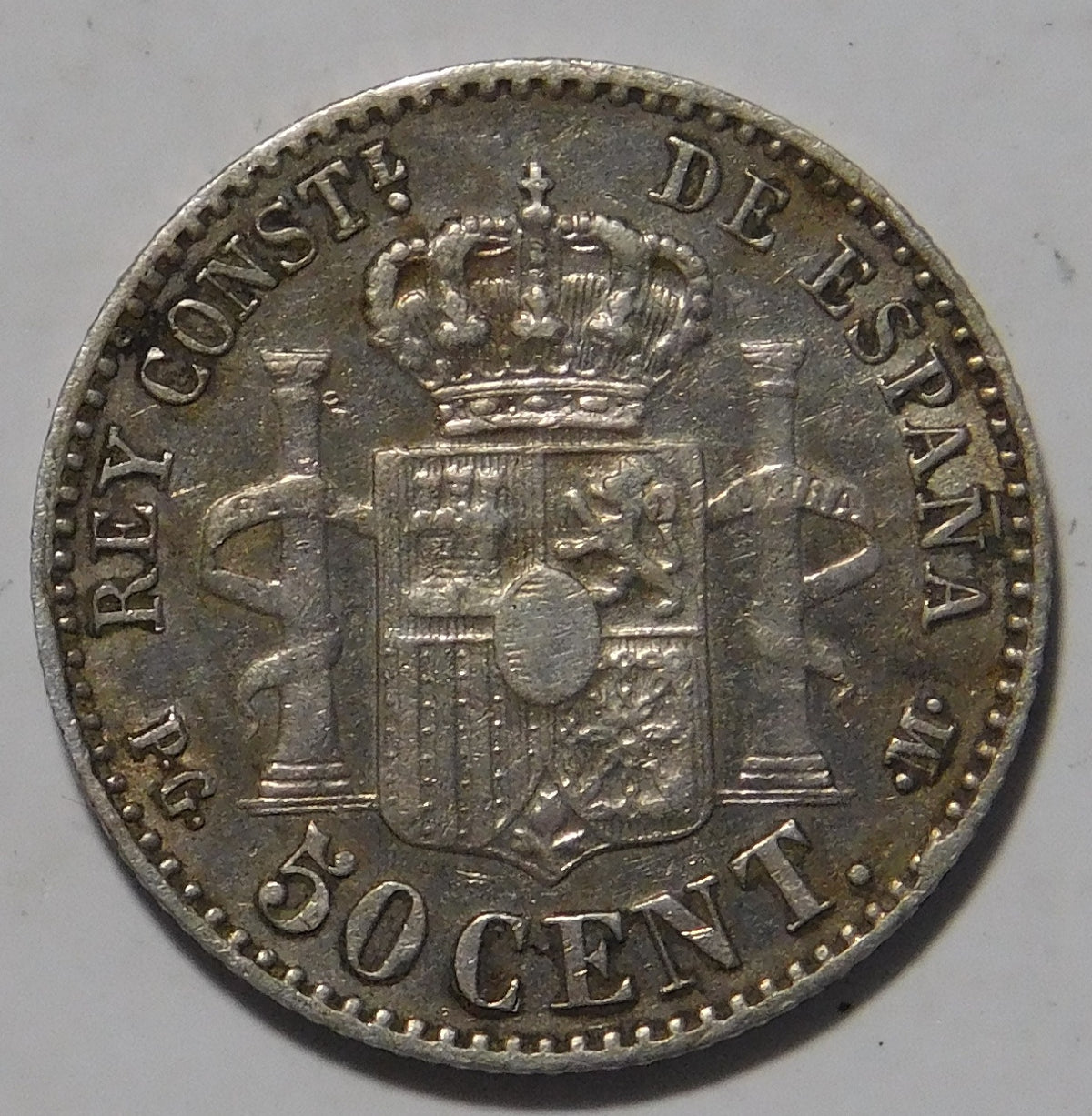 50 centimos 1892