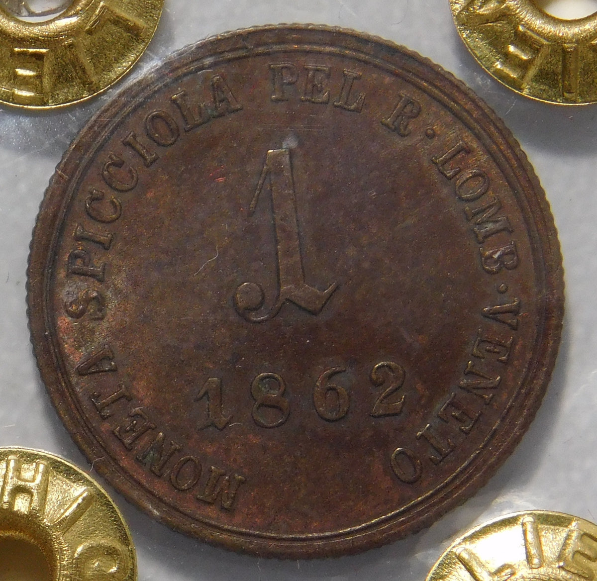 1 soldo 1862 A.
