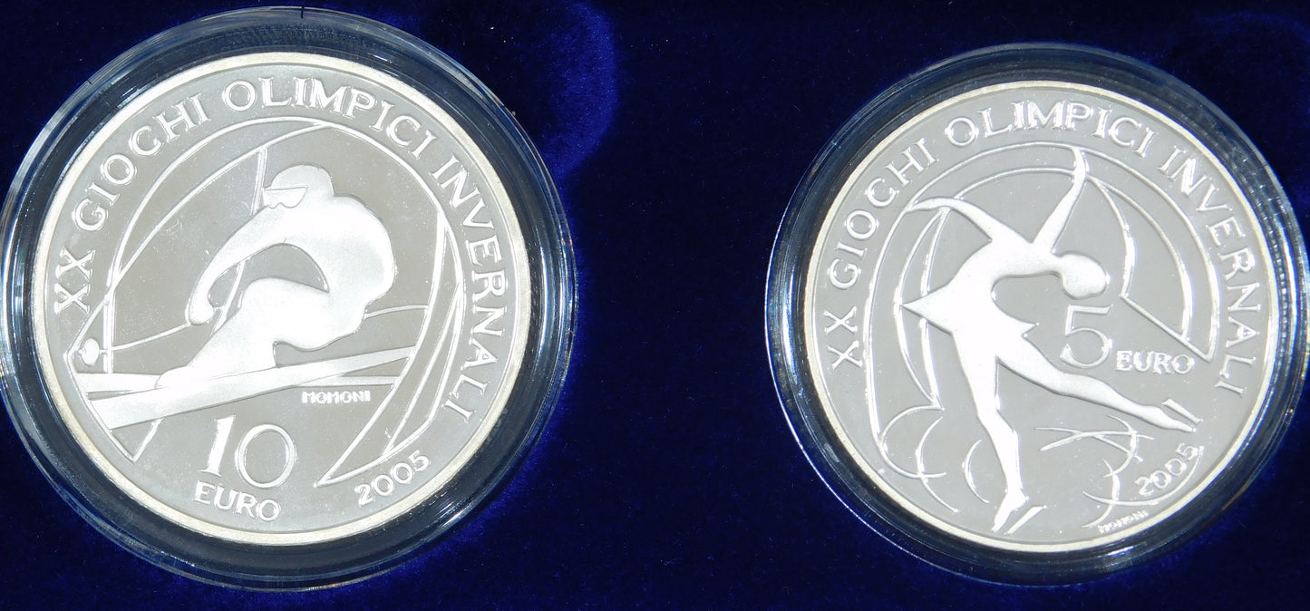 dittico 5 e 10 euro Torino 2006