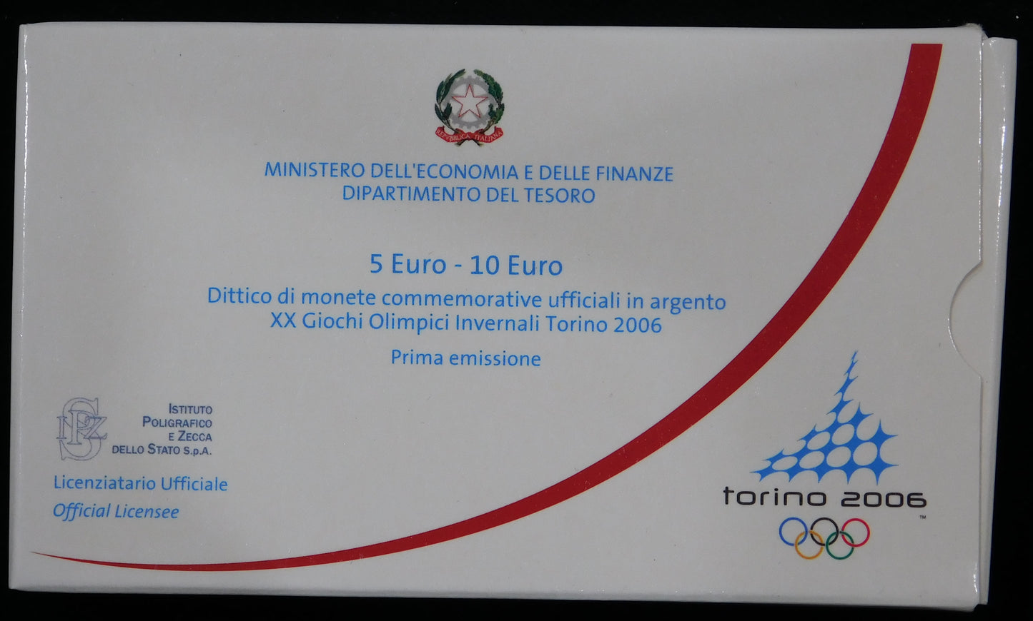 dittico 5 e 10 euro Torino 2006