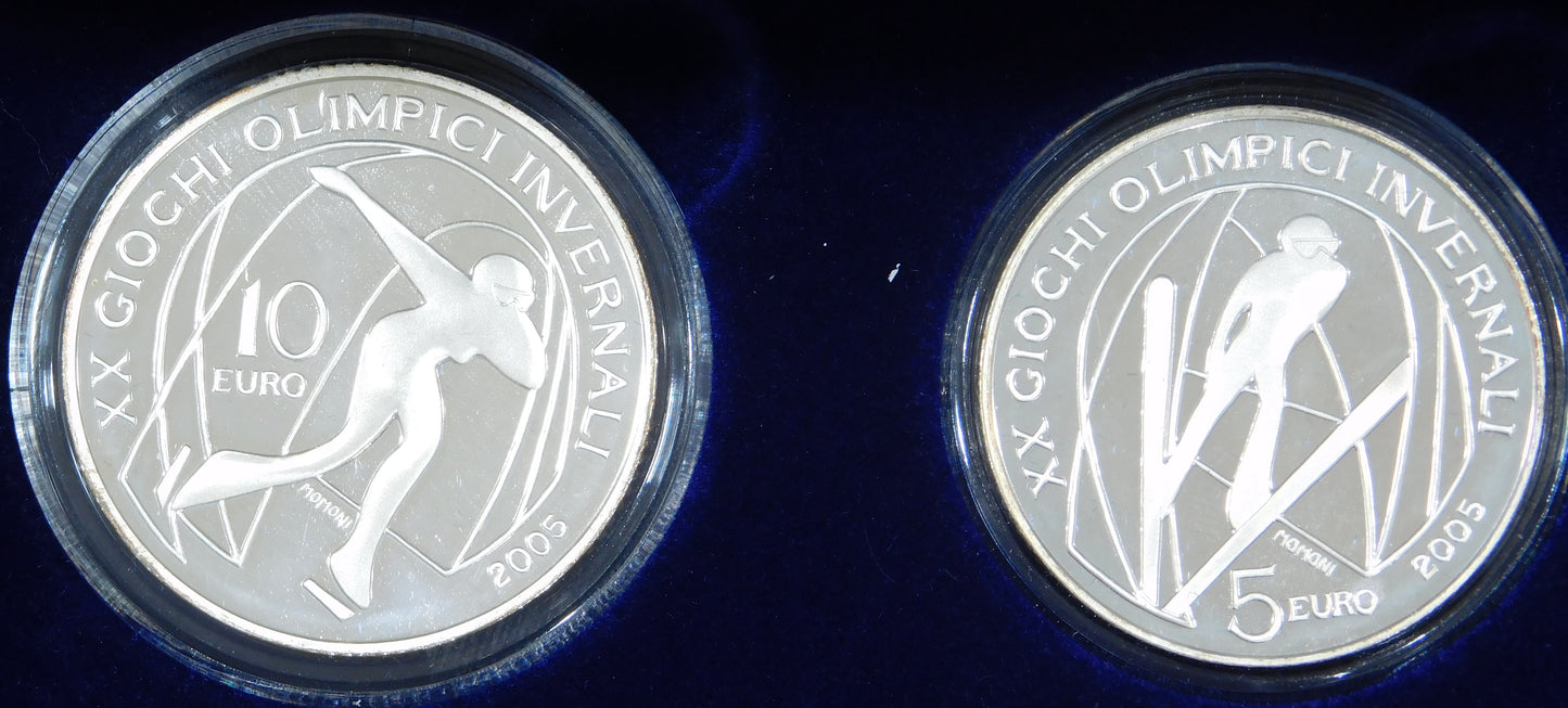 dittico 5 e 10 euro Torino 2006