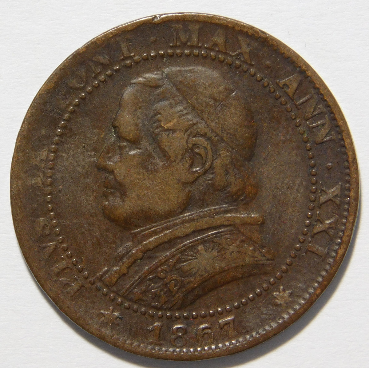 1 soldo 1867 Roma