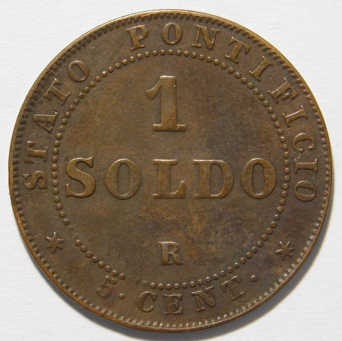 1 soldo 1866 Roma