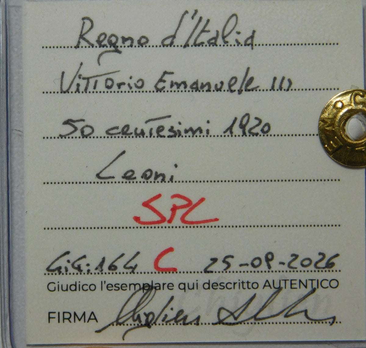 50 centesimi 1920