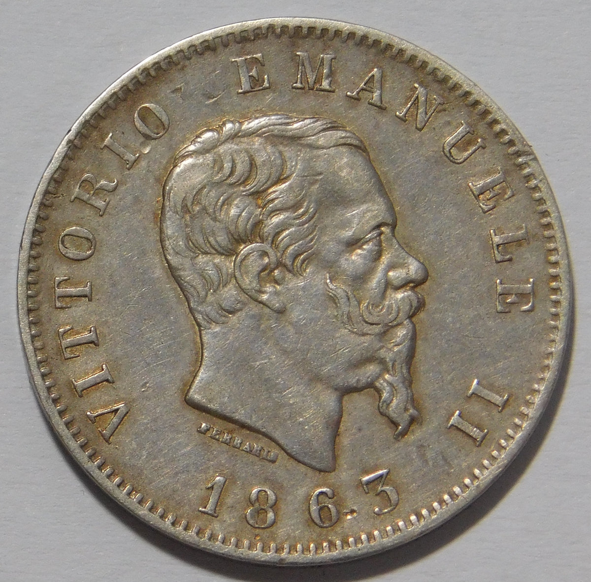 1 lira 1863 Torino