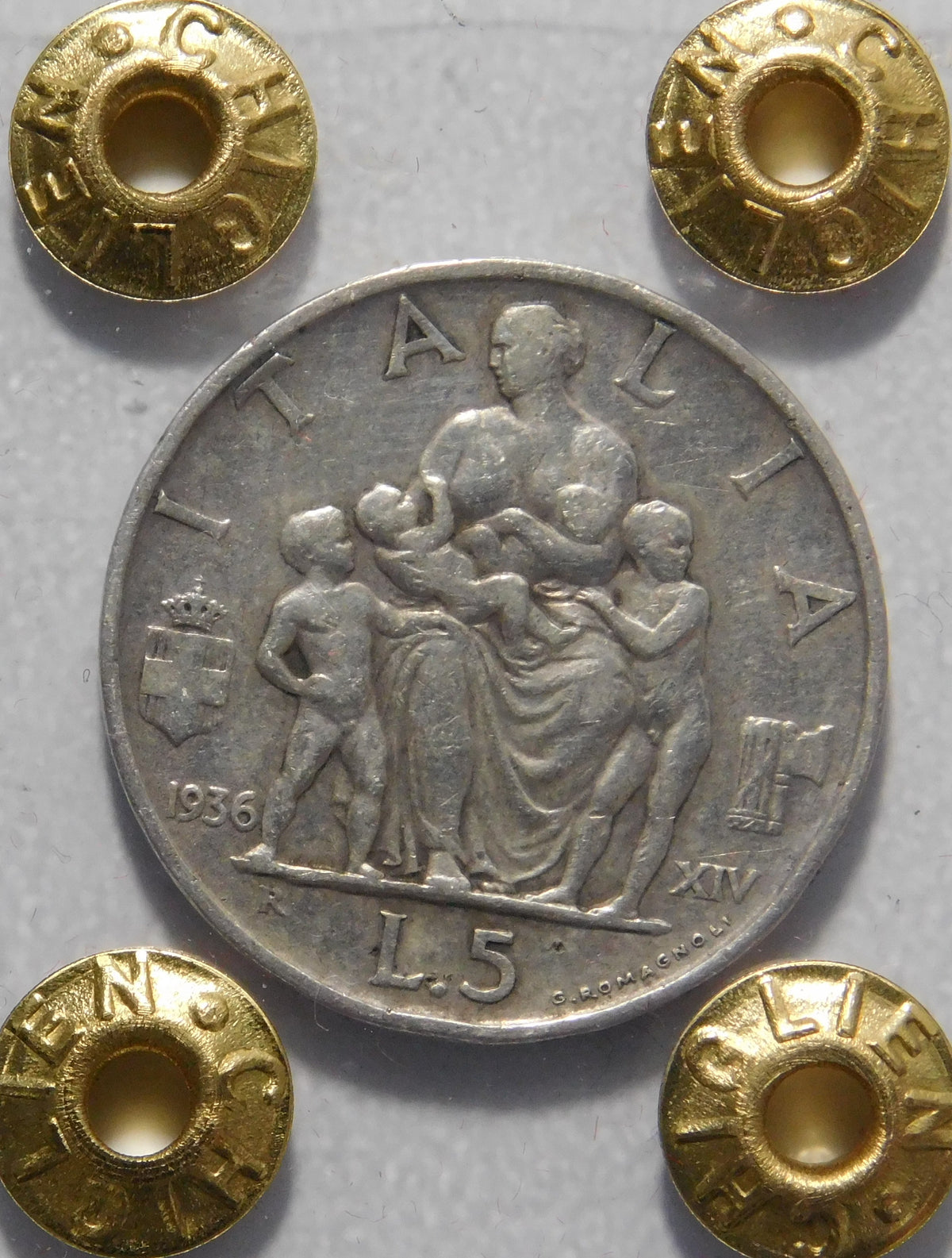 5 lire 1936
