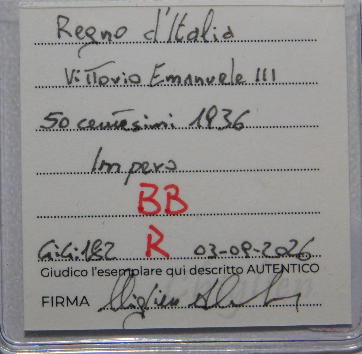 50 centesimi 1936