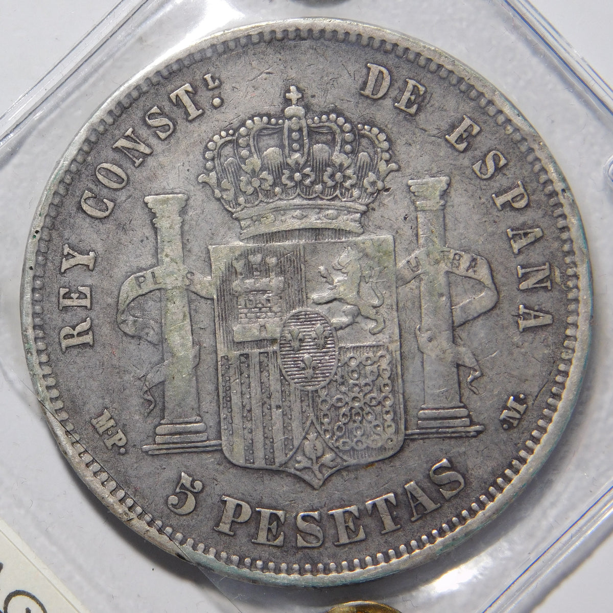 5 pesetas 1889