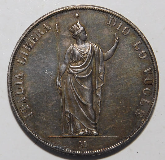5 lire 1848