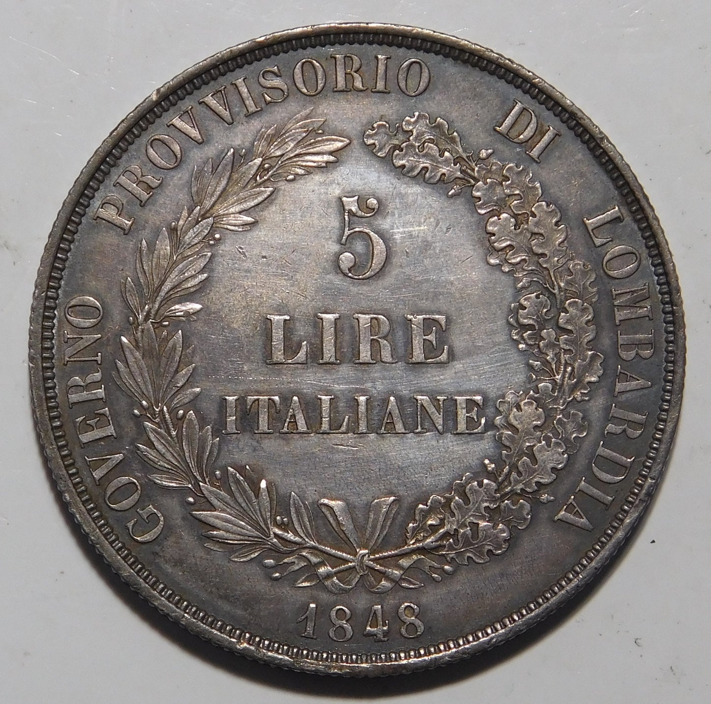 5 lire 1848