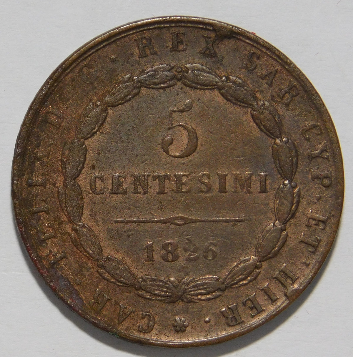 5 centesimi 1826